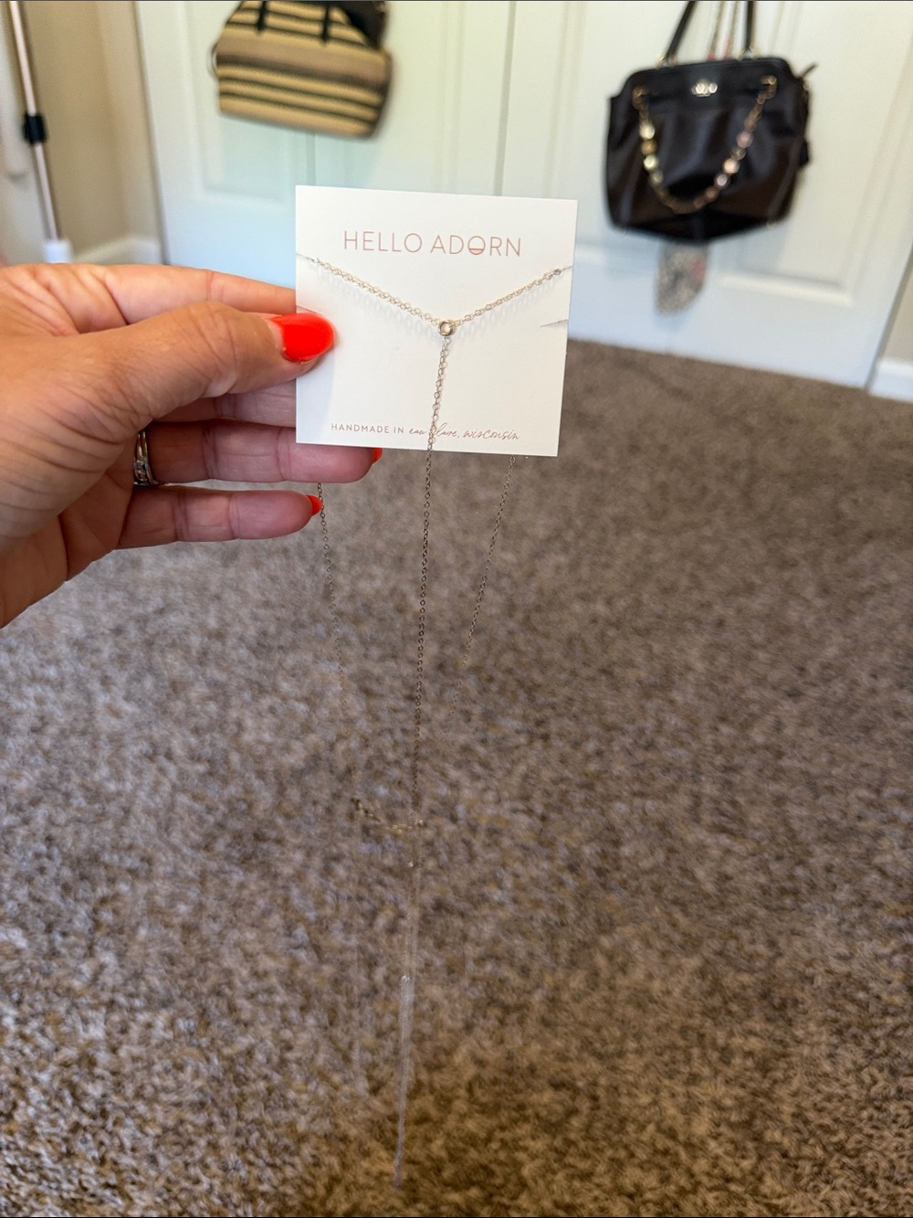 Body chain hello adorn- Silver Layered Lariat Necklace